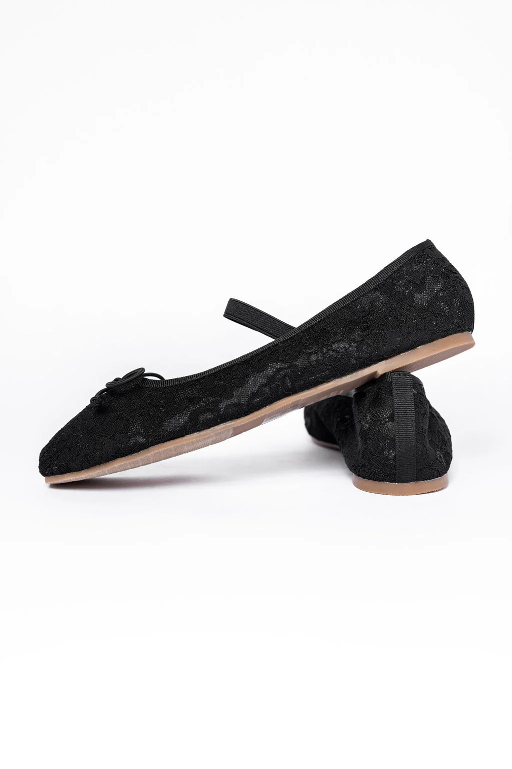 Brielle Black Lace Ballet Flats FINAL SALE - Terpint