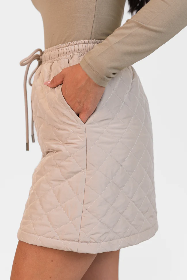 Colder Weather Mushroom Quilted Skort FINAL SALE - Terpint