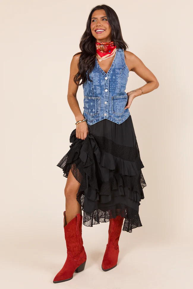 Beneath The Moon Bandana Printed Vest - Terpint