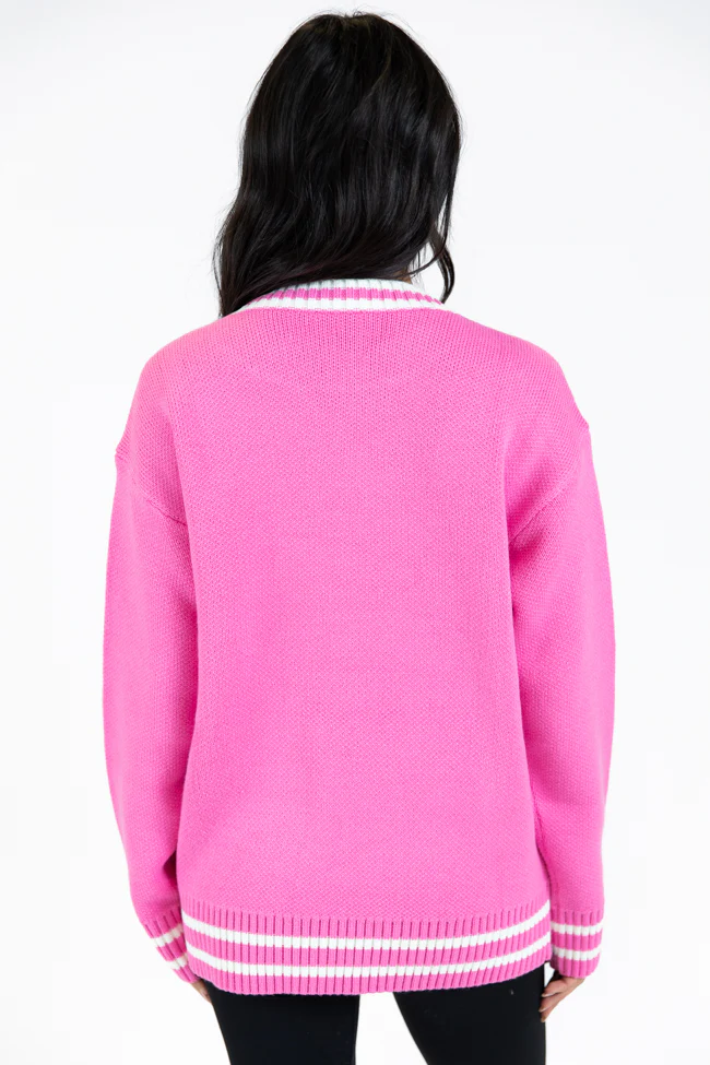 Varsity Ski Pink Sweater FINAL SALE - Terpint