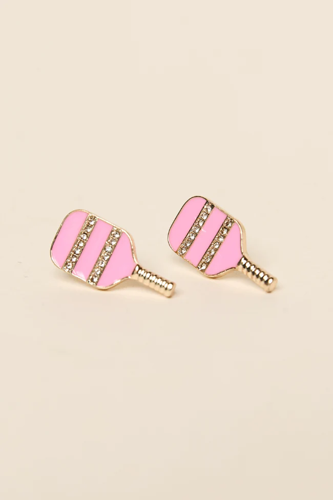 Paula Pink Pickleball Earrings - Terpint