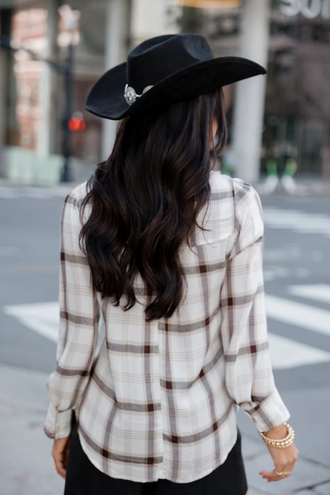 Well Known Off White Plaid Shirt FINAL SALE - Terpint