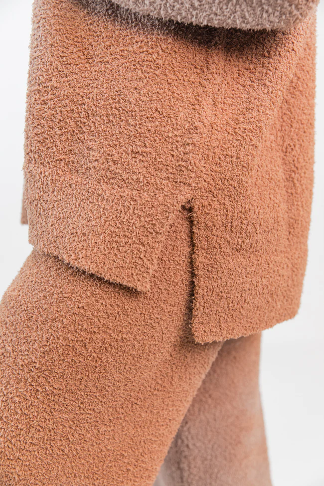 Dawn Teddy Fuzzy V-Neck Sweater FINAL SALE - Terpint