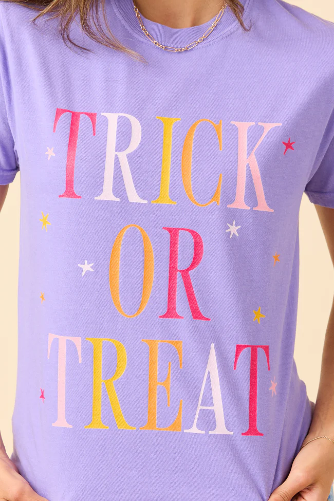 Trick Or Treat Violet Graphic Tee - Terpint