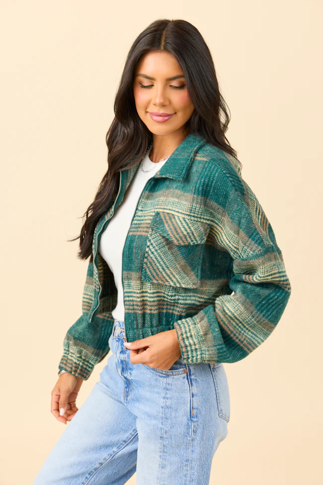 Finley Green Plaid Jacket - Terpint