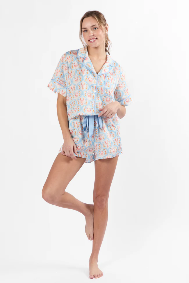 Rest Up In The Cutest Catch Satin Pajama Top FINAL SALE - Terpint