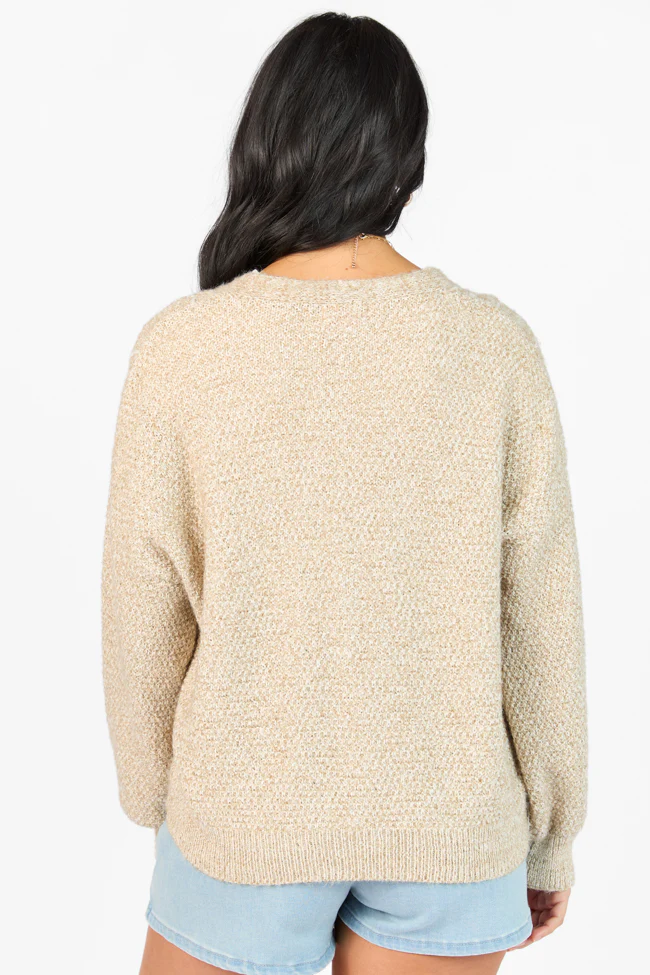 Countryside Charm Taupe Floral Embroidered Cardigan FINAL SALE - Terpint