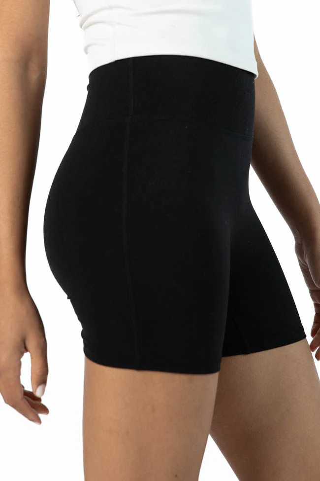 Home Stretch Black Biker Shorts FINAL SALE - Terpint