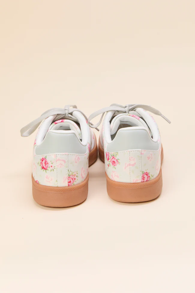 Tiffany Mint Floral Sneakers - Terpint