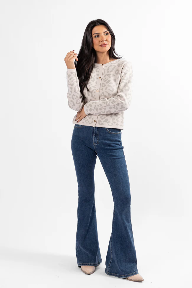 Dream Big Taupe Leopard Cardigan FINAL SALE - Terpint