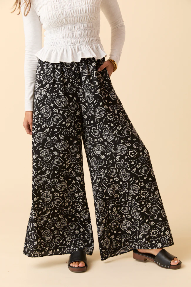 Carmen Printed Wide Leg Pants - Terpint