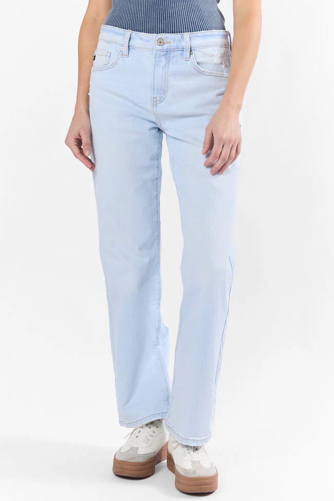 Taylor Light Wash Mid Rise Baggy Jeans FINAL SALE - Terpint