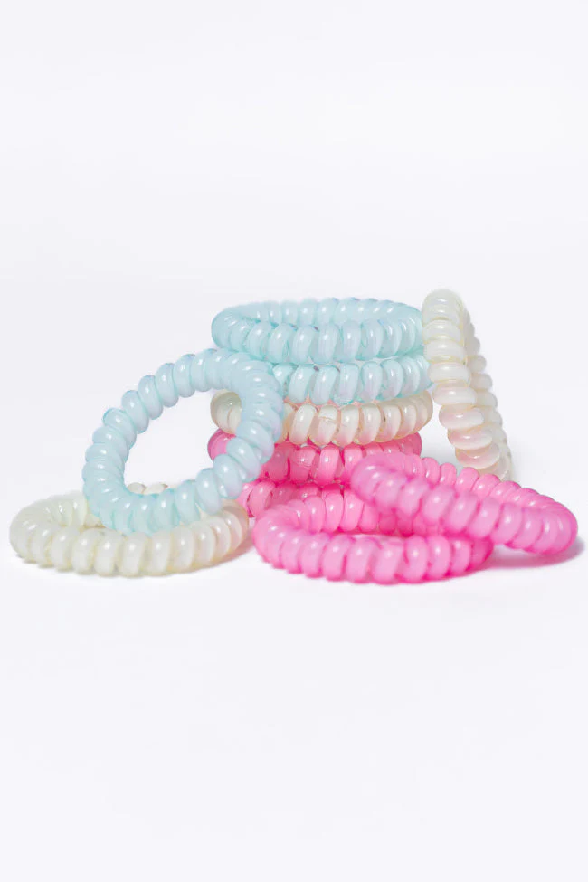 Rainbow Rubber Hair Ties Set FINAL SALE - Terpint