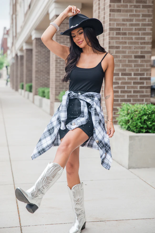 See You There Black Cami Bodysuit FINAL SALE - Terpint