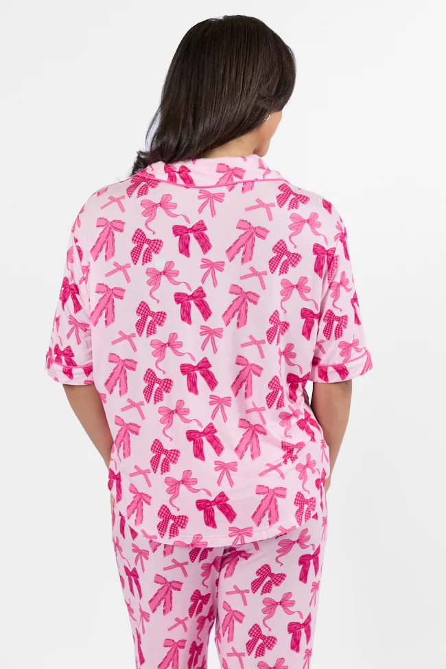 Good To Get Away In Put A Bow On It Pajama Top FINAL SALE - Terpint