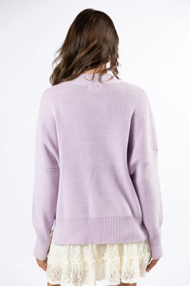 A Great Escape Lilac Oversized Sweater FINAL SALE - Terpint