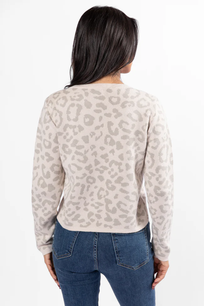 Dream Big Taupe Leopard Cardigan FINAL SALE - Terpint