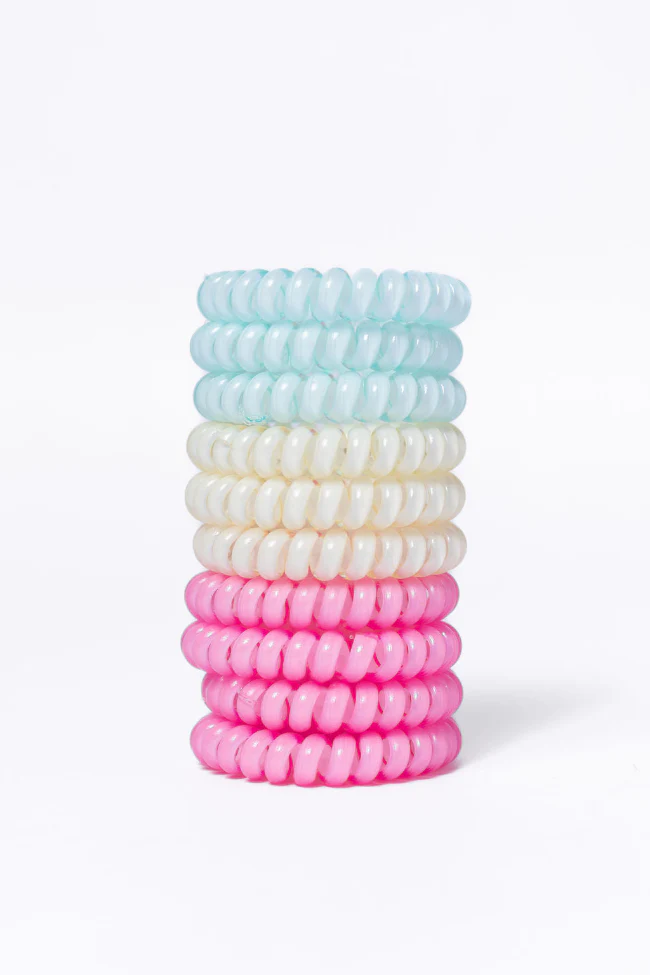 Rainbow Rubber Hair Ties Set FINAL SALE - Terpint