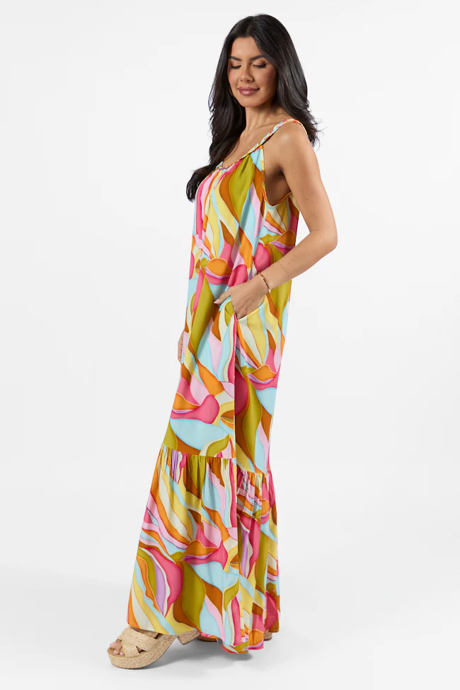 Painting The Sky Multi Print Maxi Dress FINAL SALE - Terpint