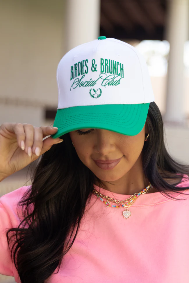 Birdies & Brunch Green Trucker Hat - Terpint