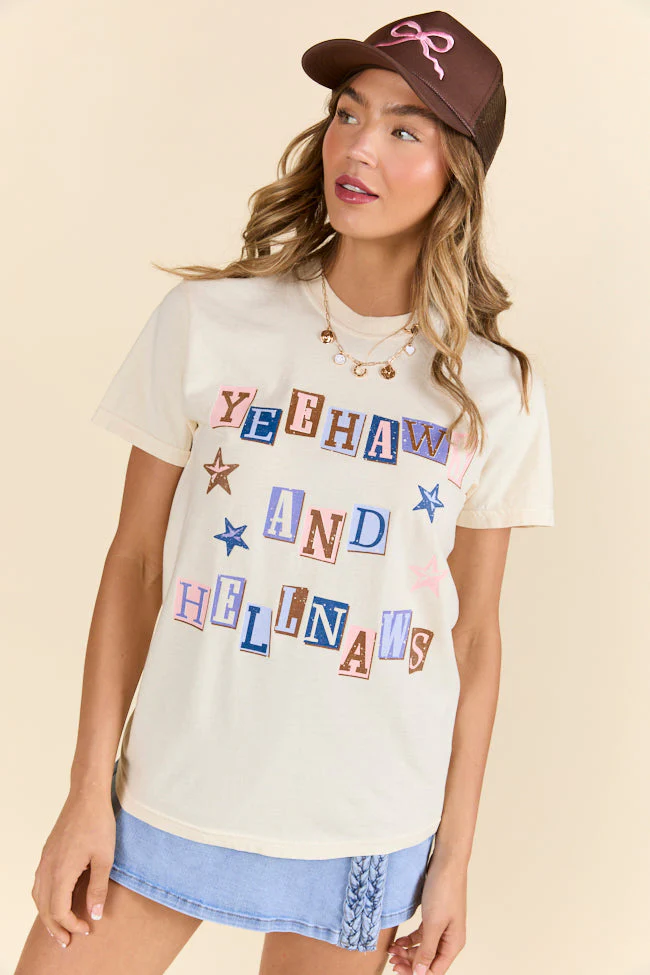 Yeehaws Ivory Graphic Tee - Terpint
