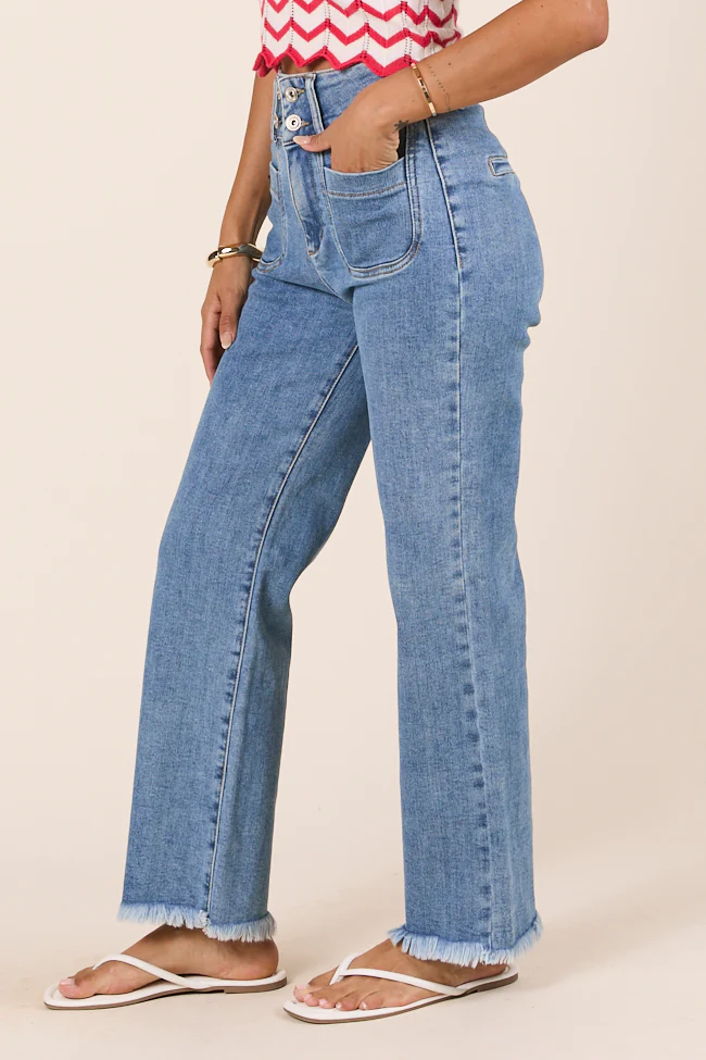 Wendy Medium Wash Boot Cut Jeans - Terpint