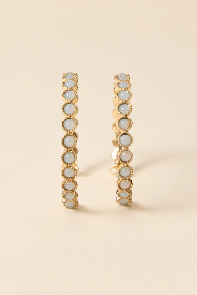 Buffy Blue Hoop Earrings - Terpint