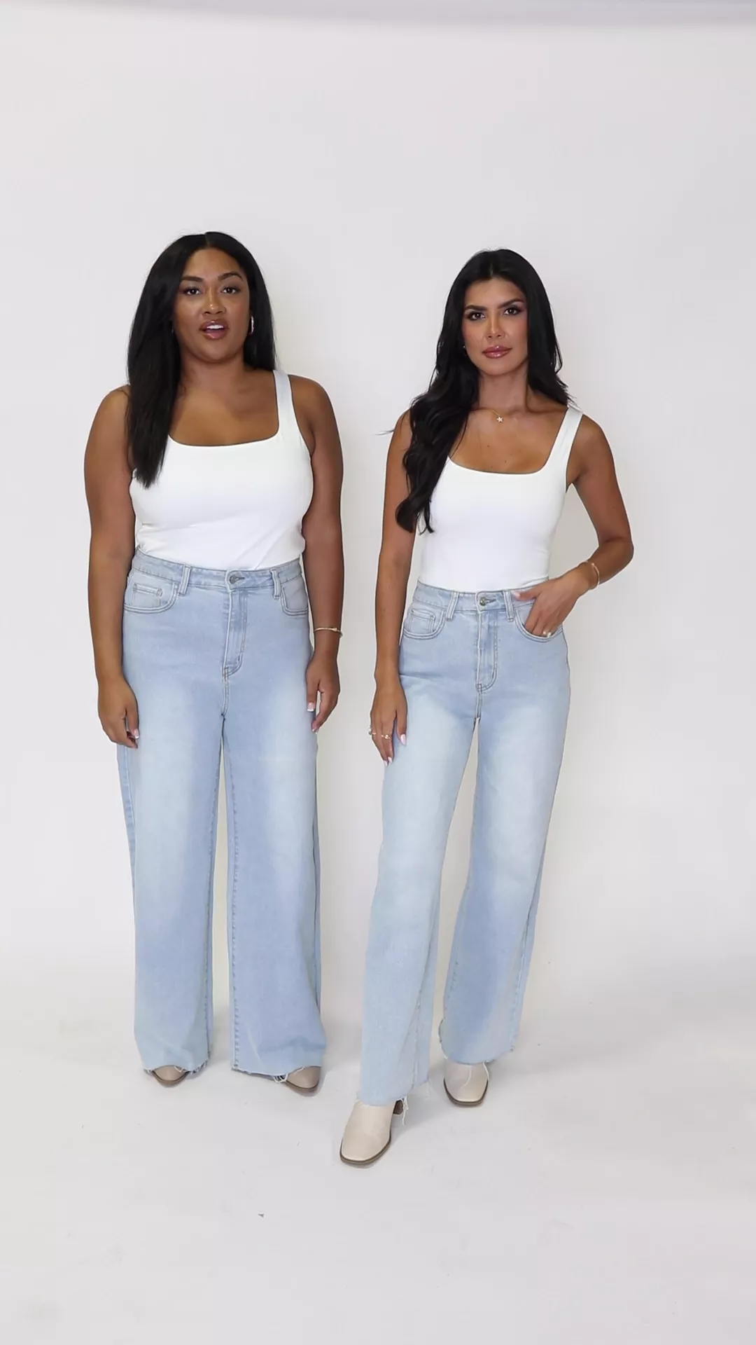 Kelsea Light Wash Wide Leg Jeans - Terpint