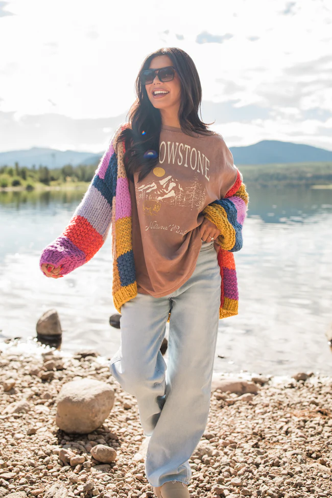 Yellowstone Chestnut Oversized Graphic Tee DOORBUSTER - Terpint