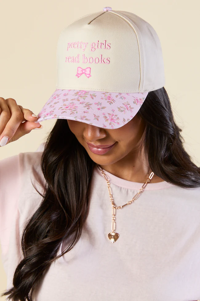 Pretty Girls Read Books Pink Trucker Hat - Terpint