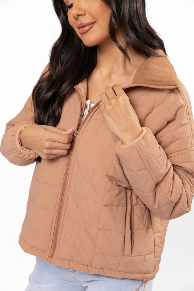 Vail Valley Brown Lightweight Puffer Jacket FINAL SALE - Terpint