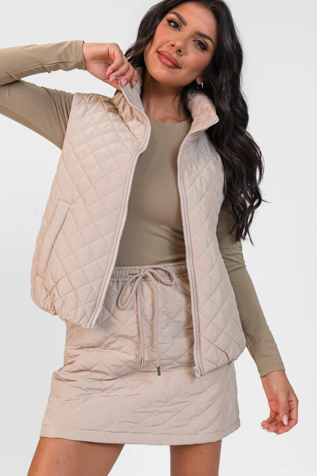 Colder Weather Mushroom Quilted Skort FINAL SALE - Terpint