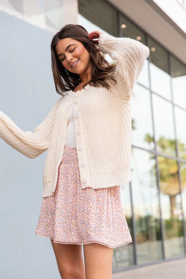 Do Me A Solid Cream Button Up Cardigan FINAL SALE - Terpint