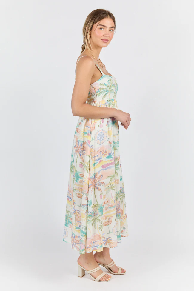 Beach Vacation Printed Maxi Dress FINAL SALE - Terpint