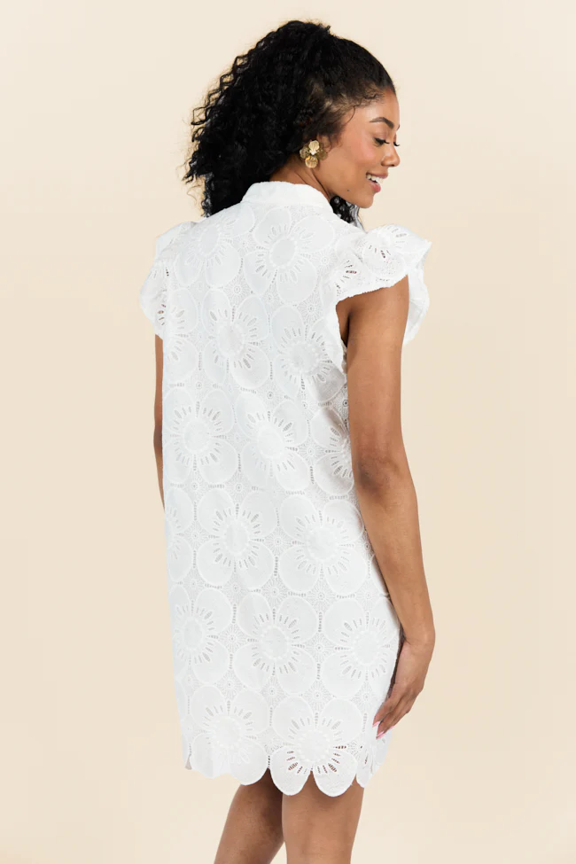 Thoughts Of You White Shift Dress FINAL SALE - Terpint