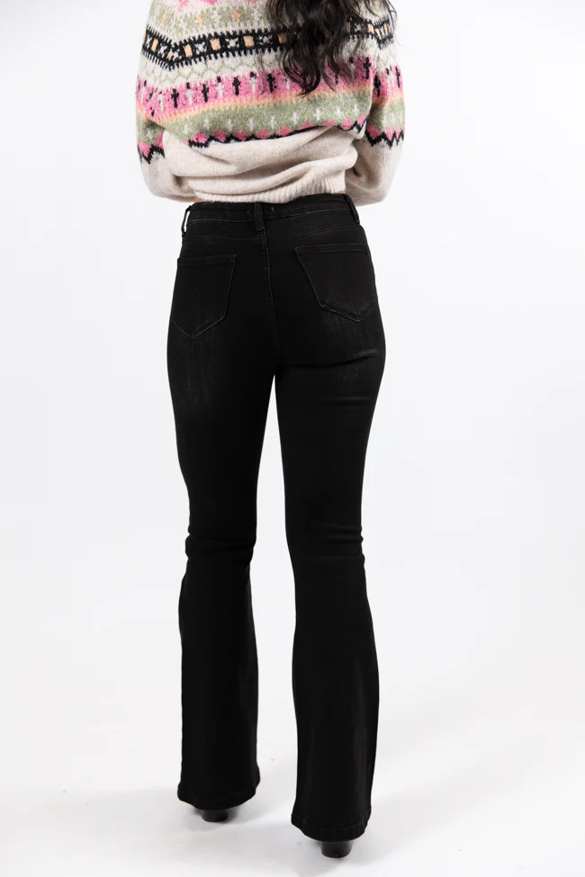 Midnight Moves Black Flared Jeans FINAL SALE - Terpint