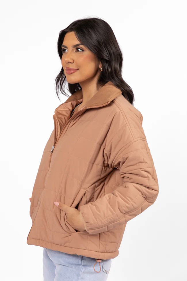 Vail Valley Brown Lightweight Puffer Jacket FINAL SALE - Terpint