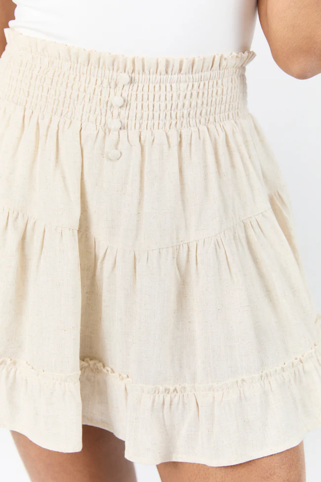 Seaside Soiree Linen Blend Skort FINAL SALE - Terpint