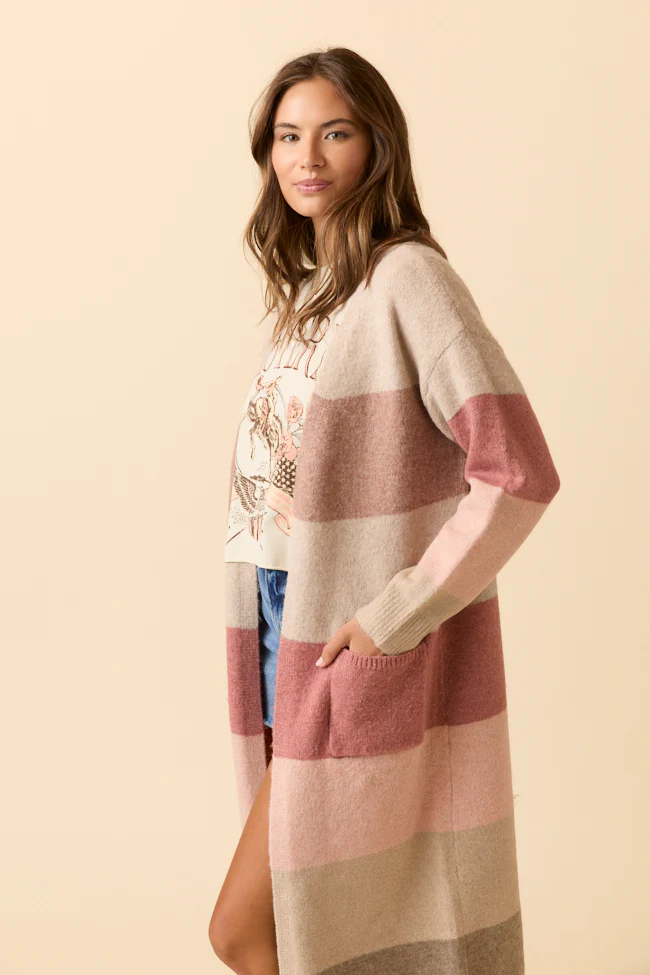 Hollis Stripe Maxi Cardigan - Terpint