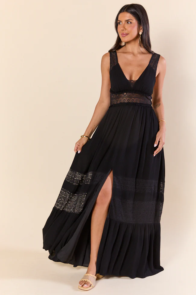 Summer Crush Black Maxi Dress SALE - Terpint