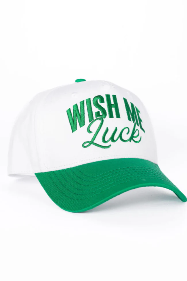 Wish Me Luck Dark Green and Khaki Trucker Hat - Terpint