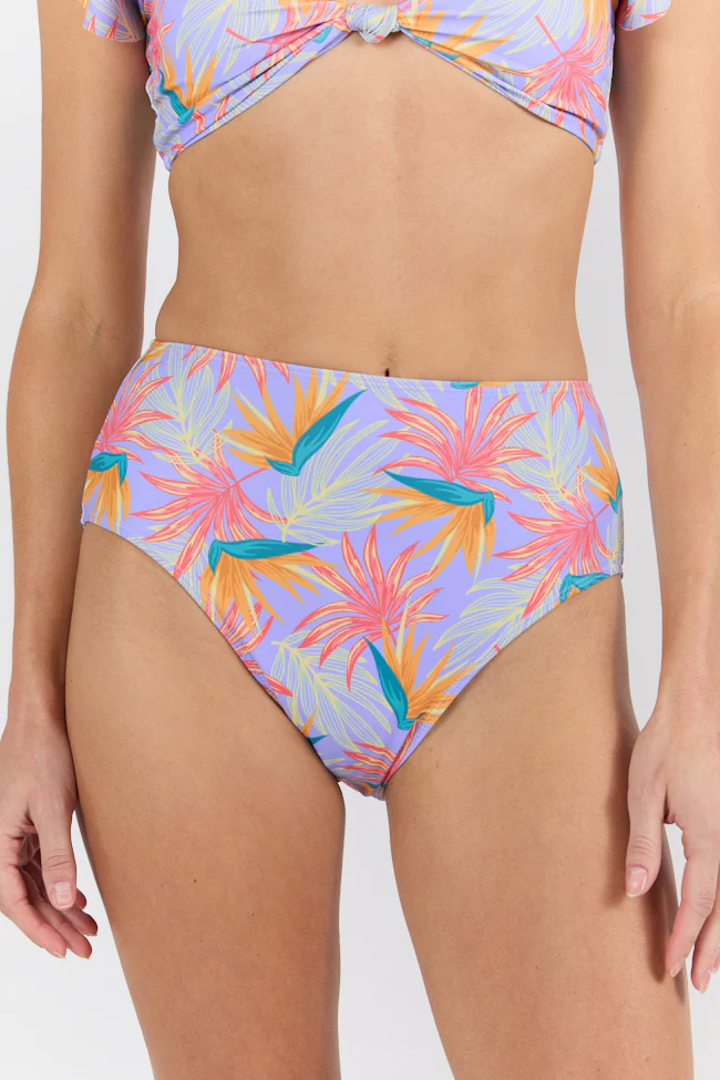 Off The Grid Multi Palm Print Bikini Bottom FINAL SALE - Terpint