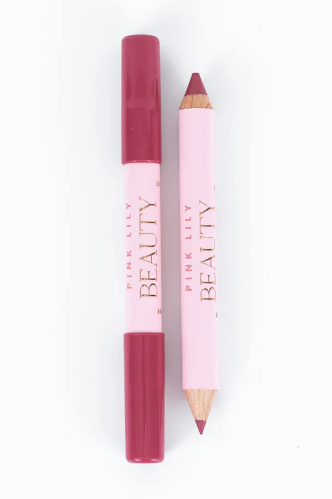 Pink Lily Beauty Double Bloom Dual Lipstick & Lip Liner - Pink Sorbet FINAL SALE - Terpint