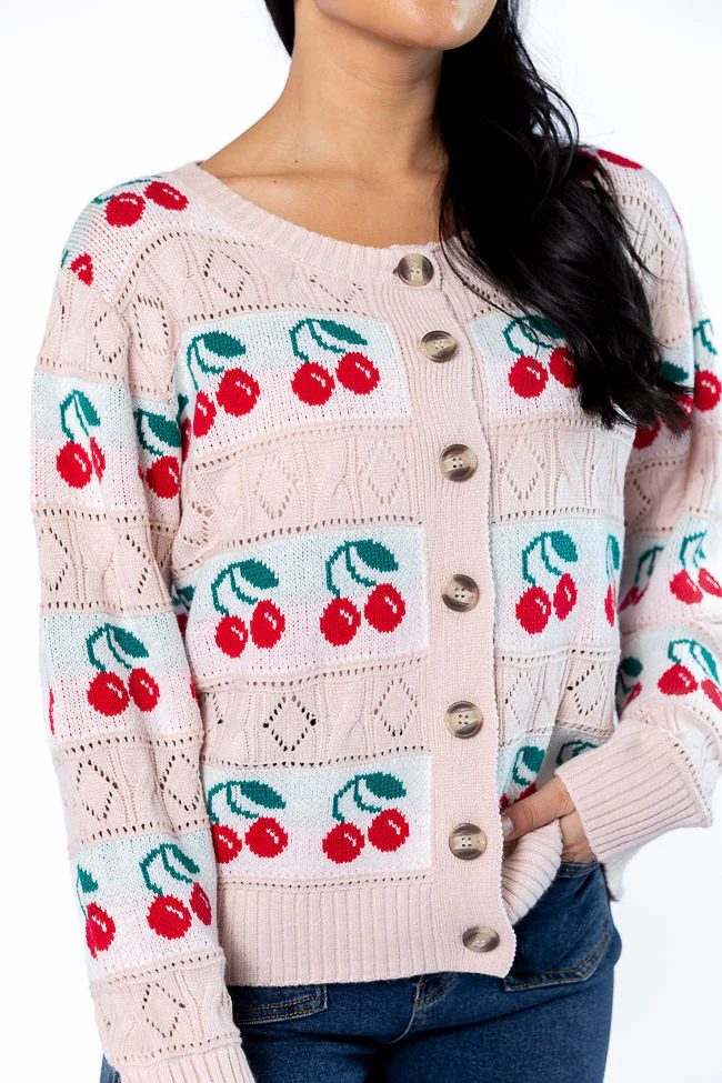 Cherry Happy Blush Cardigan FINAL SALE - Terpint