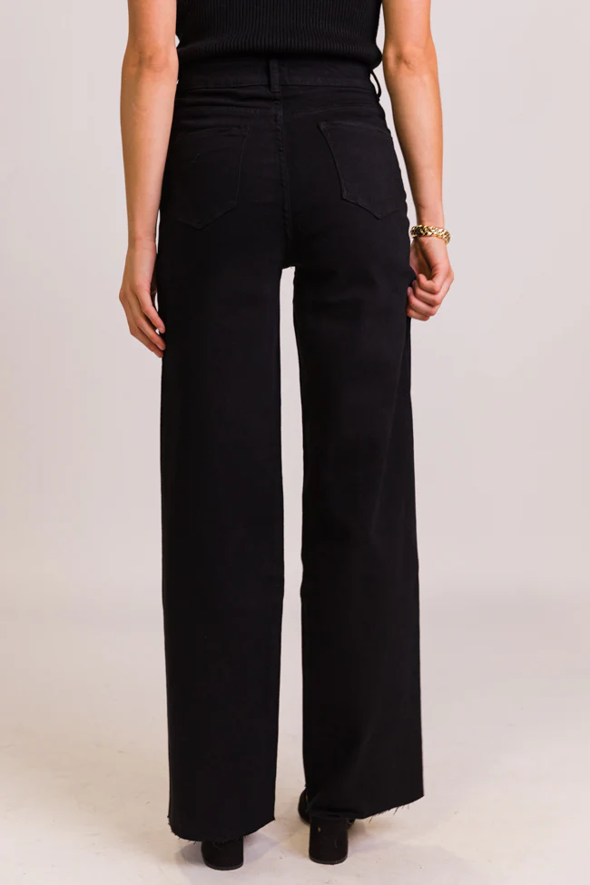 Kelsea Black Wash Wide Leg Tall Jeans FINAL SALE - Terpint