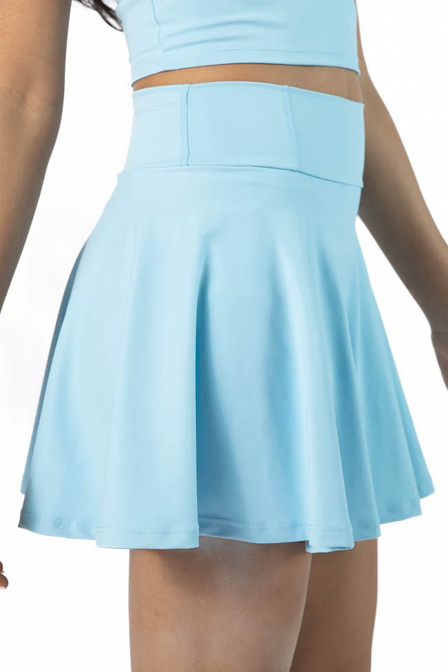 Head Start Light Blue Pleated Active Skort DOORBUSTER - Terpint