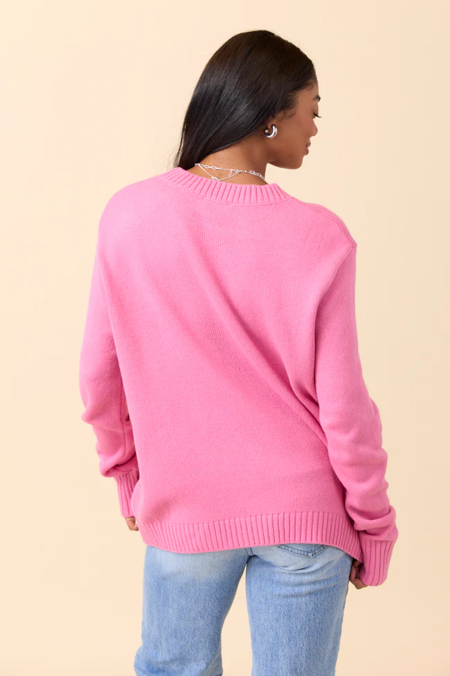 Hocus Pocus Pink And Green Crewneck Sweater - Coming Soon - Terpint