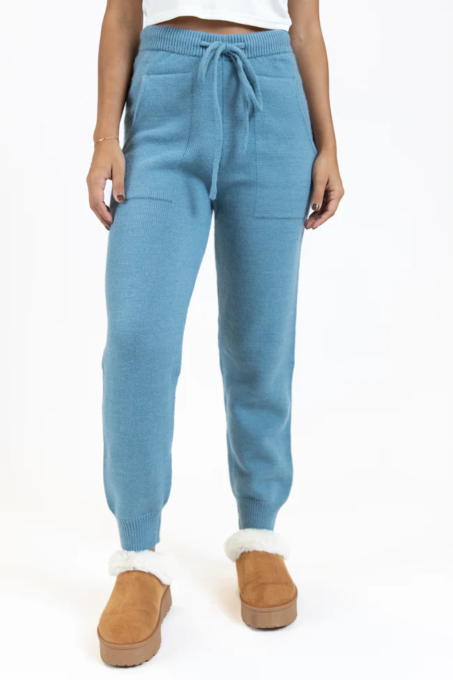Real Karma Blue Jogger Style Lounge Pants FINAL SALE - Terpint