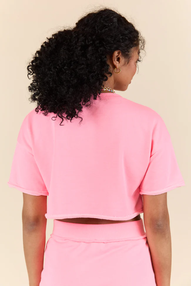 It's Justified Coral Crop T-Shirt FINAL SALE - Terpint