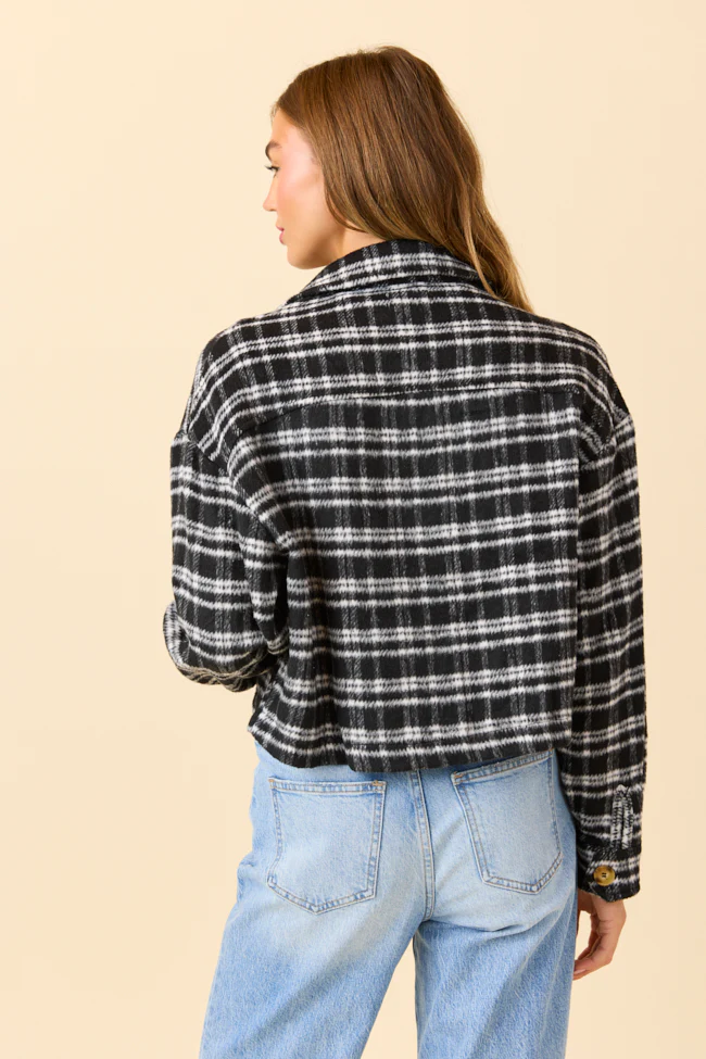 Gretchen Black Plaid Jacket - Terpint
